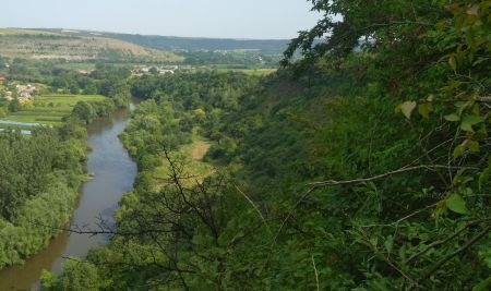 Шершенівська стінка,  вид на її південнучастину 26.07.2021