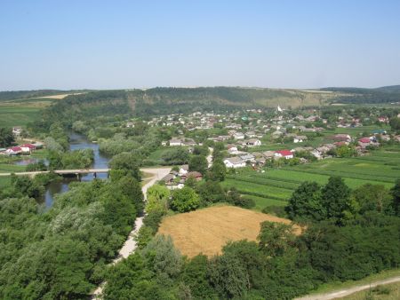 Вид на Шершенівську стінку з лівого берега Серету  15.07.2021